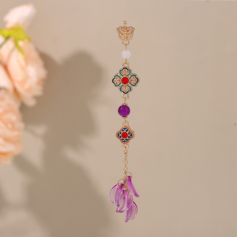 Antigüedades Cheongsam, tendencia nacional, temperamento, temperamento, colgante, broche, ropa de té Hanfu, borlas, retro, maquillaje chino, accesorios para mujeres