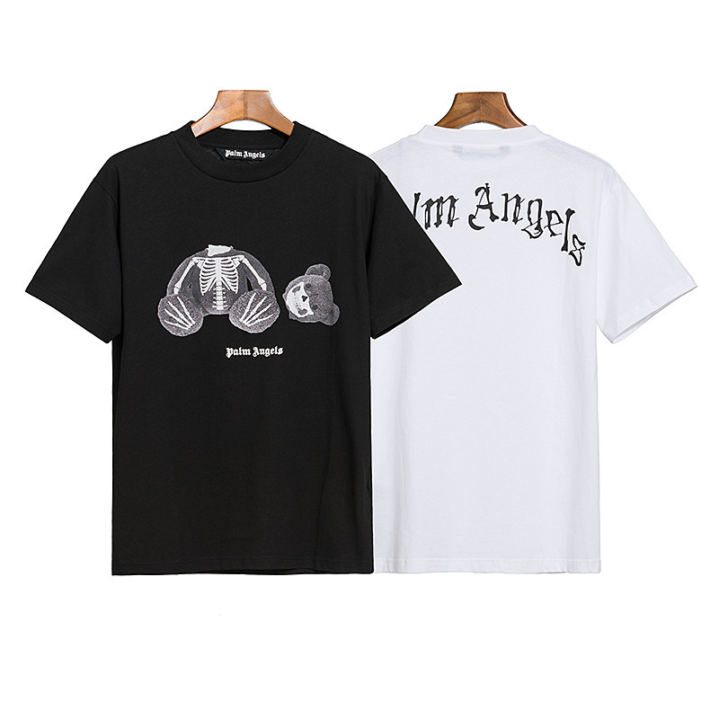 Palm Angel Angels Decapitated Bear Versatile Short-Sleeved T-Shirt for Men and Women Couple Wear Summer Loose Top Ins