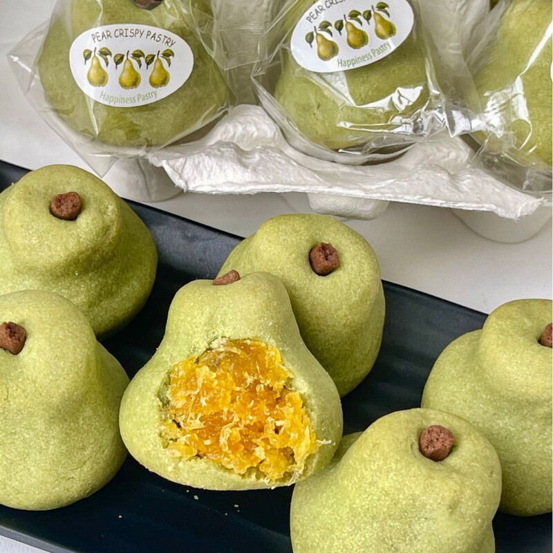 Mid-Autumn Festival colorful pear milk flavor afternoon tea snacks factory direct pear does not open you oh/gift box with hand gift cake