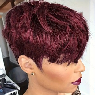 Amazon cross-border foreign trade European and American fashion short hair micro-curly wig head cover African hot selling curly hair head cover