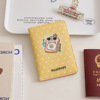 Cartoon passport case, capacious organizer bag, card holder, Korean style