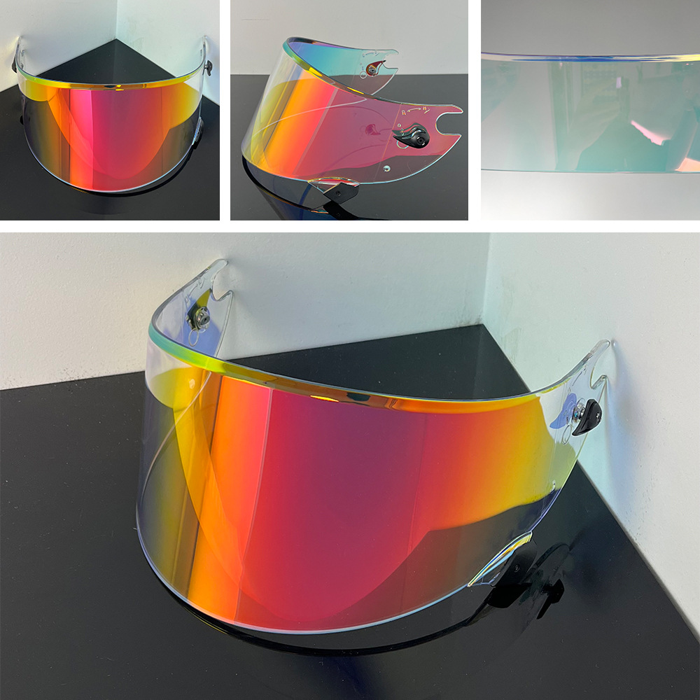 Helmet Lens Compatible with Race R Pro Gp/06, High-Definition Protective Mirror Lens, Windproof and Uv-Resistant