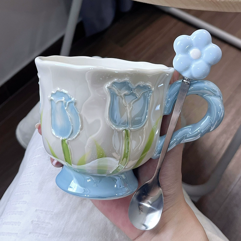 High quality ceramic wineglass, Birthday gift
