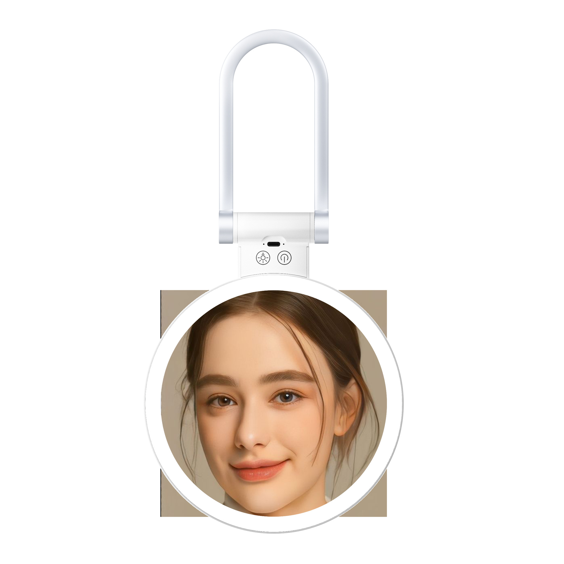 New Desktop Led Desktop Makeup Mirror Bathroom Dormitory Beauty Mirror 10X20X Touch Fill Light Mirror