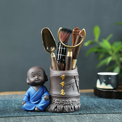 Jie Jie Gao Sheng Ebony Wood Tea Ceremony Six Gentlemen Set Tea Pot Tools Tea Accessories Tea Scoop Tea Set