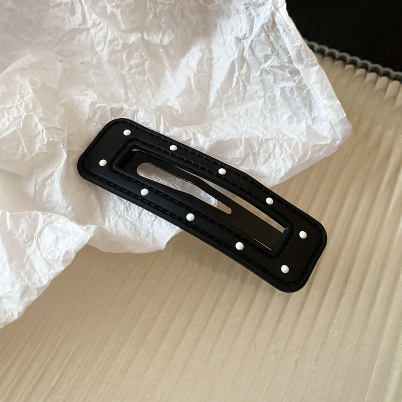 黑白波点星星发夹额前碎发刘海夹可爱通勤BB夹甜酷辣妹潮流发饰女详情35