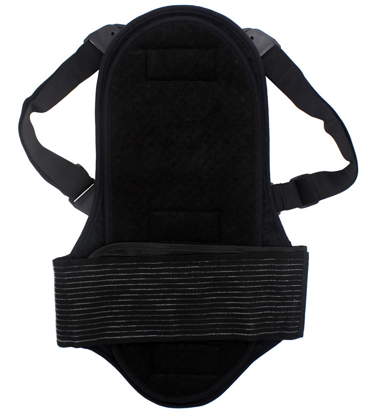 Protección de espalda de doble capa para el esquí patinaje sobre ruedas equitación soporte de la cintura sola placa doble placa equipo motocicleta protección de espalda