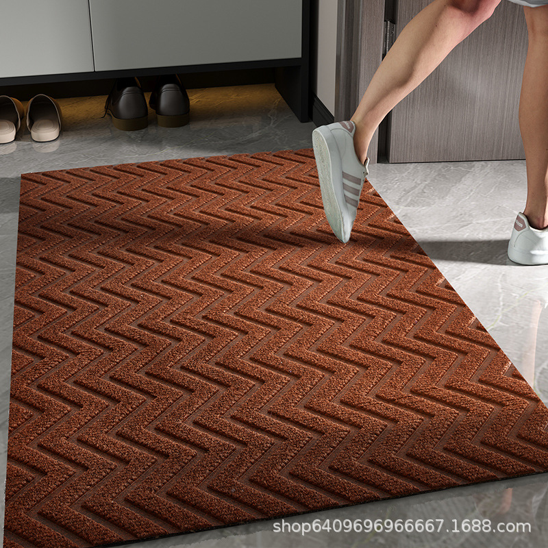 Alfombrilla de puerta de entrada Alfombra antideslizante y resistente a la suciedad para exteriores de lujo Alfombrilla de puerta cortada para el hogar Alfombrilla de puerta de entrada