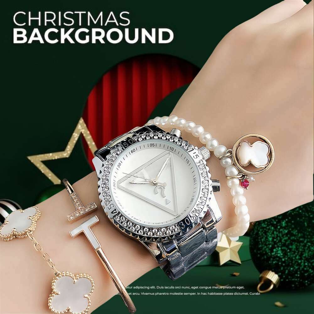 New Entry Light Luxury Niche Exquisite Diamond-encrusted High-grade Steel Band Watch Instagram Style Elegant All-match Internet Celebrity Quartz Watch