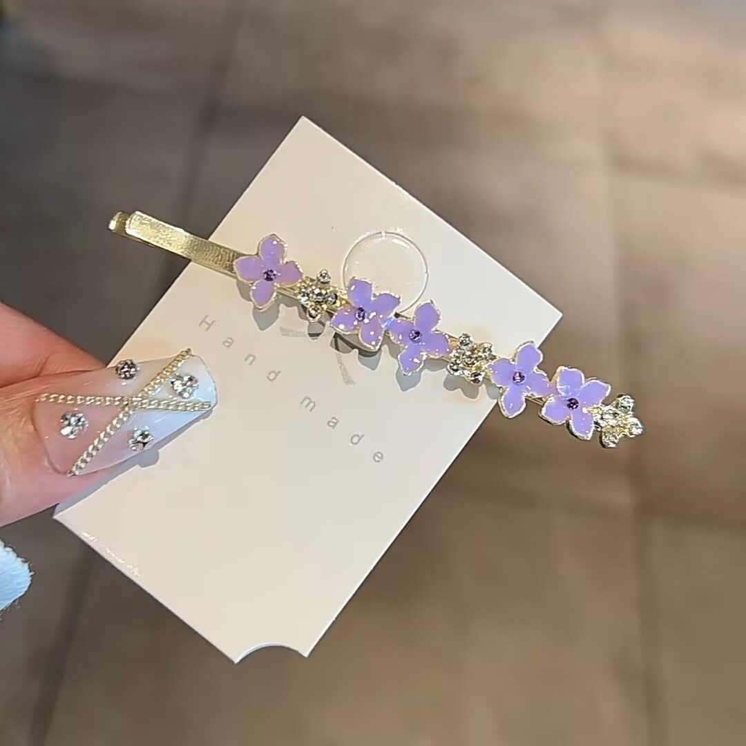 등나무 꽃무늬 클립 8.5cm