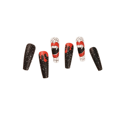 Halloween Collection Long Wear Nail Set Press-on Nails False Nails Nail Stickers Nail Tabs