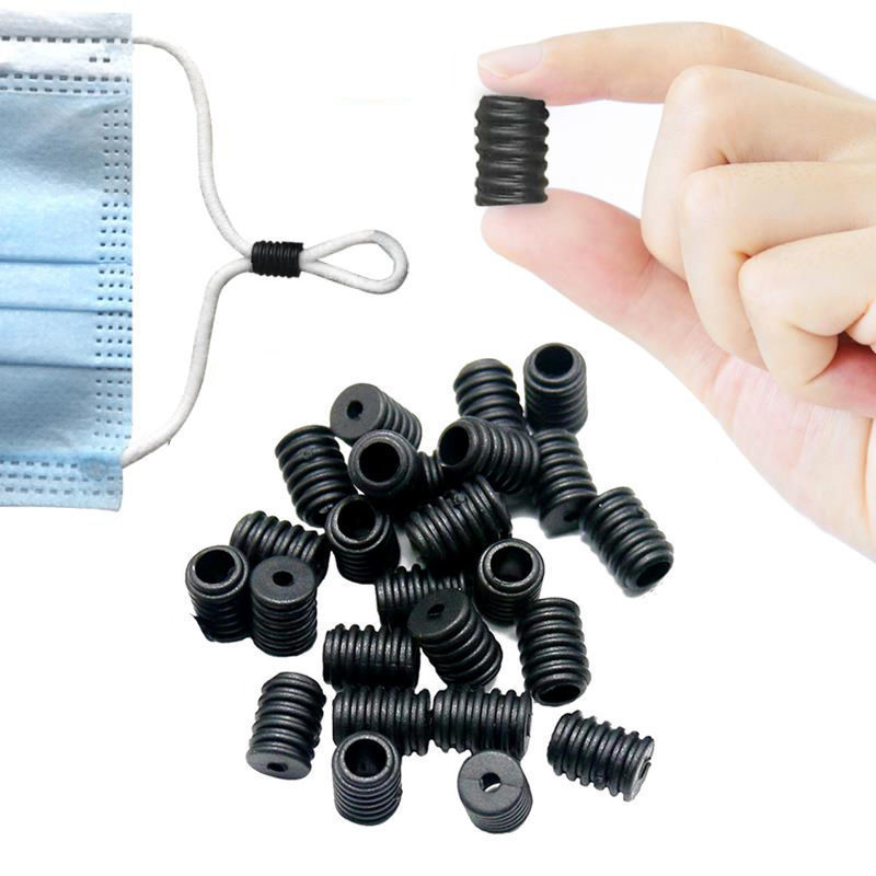 Spot mask adjustment buckle anti-loss soft rubber anti-slip elastic band mask ear rope thread buckle
