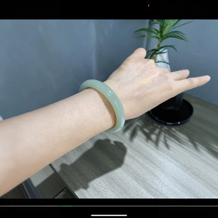 Jin Yutang Xinjiang Hotan Jade Bracelet with No Cracking Mouth 57 Width 11 Weight 42.9g