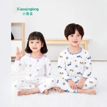 小青龙儿童睡衣夏季男童女童纯棉薄款居家空调服家居服套装中大童