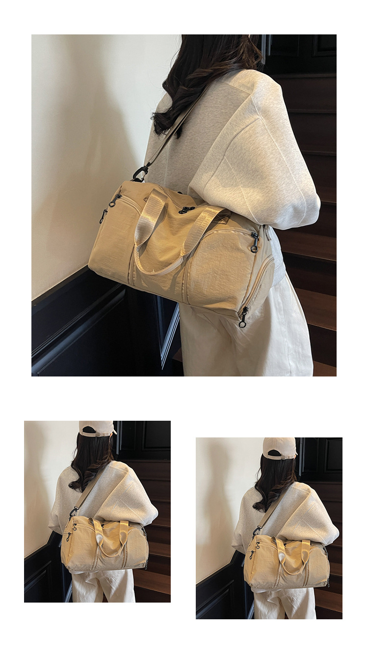 Freizeit-Sport-Fitness-Reisetasche 2025 Modell Nasstrockentrennung Tasche unabhängiges Schuhfach schlicht praktisch Einzelschulter Schrägtrage
