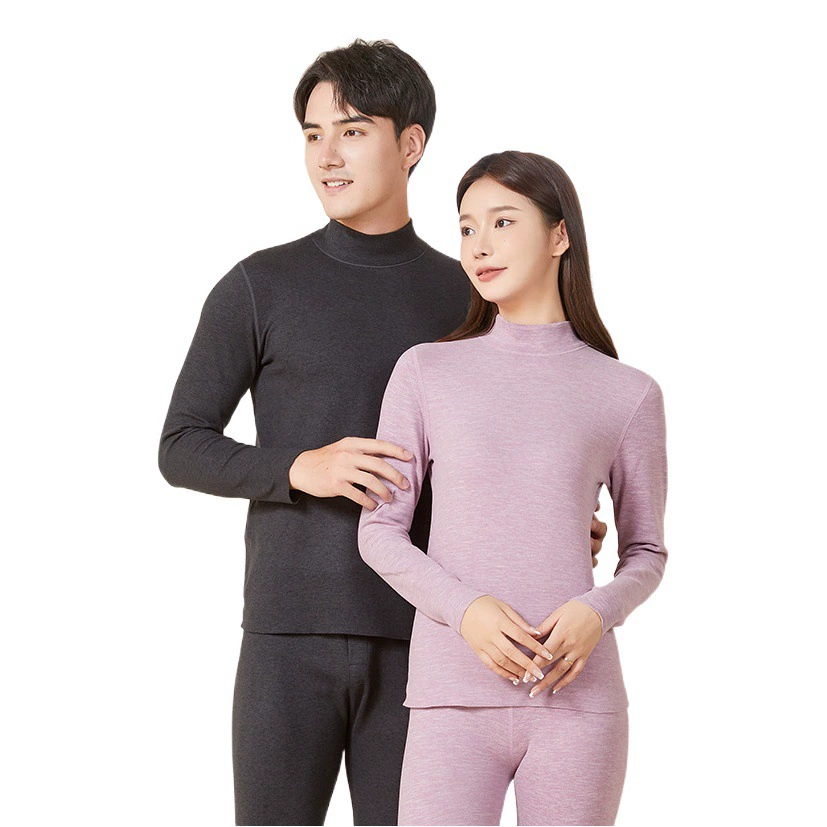 Термобелье De Rong, комплект из двух предметов (верх и низ), с катионным покрытием AB, высокоэластичное, унисекс, для осени, можно носить как верхнюю одежду.