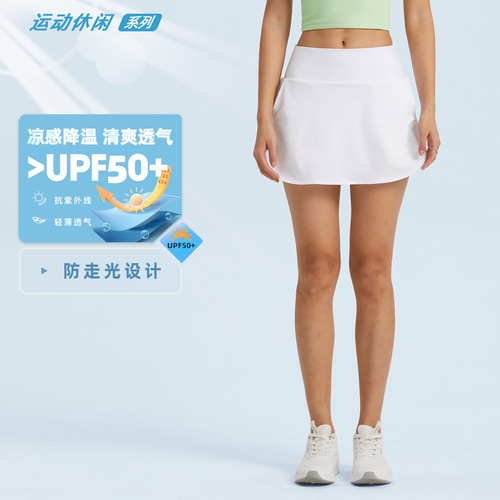  new summer fake two-piece pocket anti-exposure golf skirt hip-covering short skirt sports and leisure tennis culottes