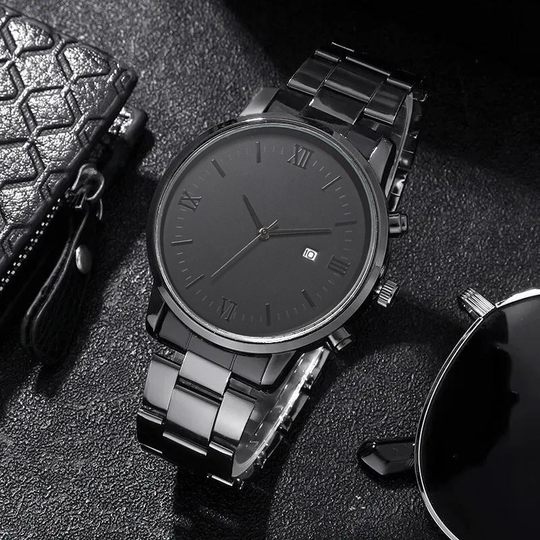 Cross-border Explosions Watch Men's Trendy Quartz Watch for Middle School Students High Color Value Watch Life Calendar Waterproof Watch