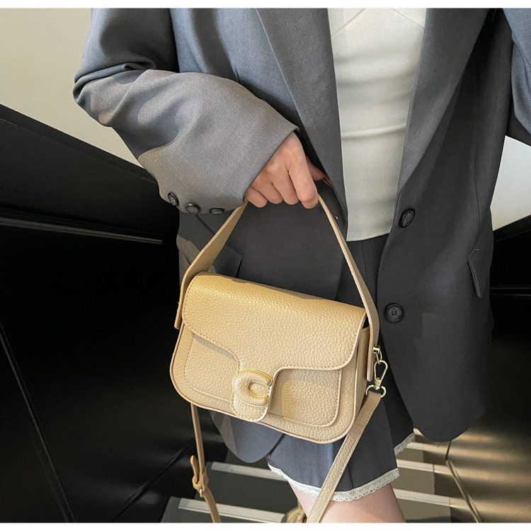 Korean niche fashion handbag for women 2025 new style simple solid color casual small square bag with a sense of high-end crossbody undefined