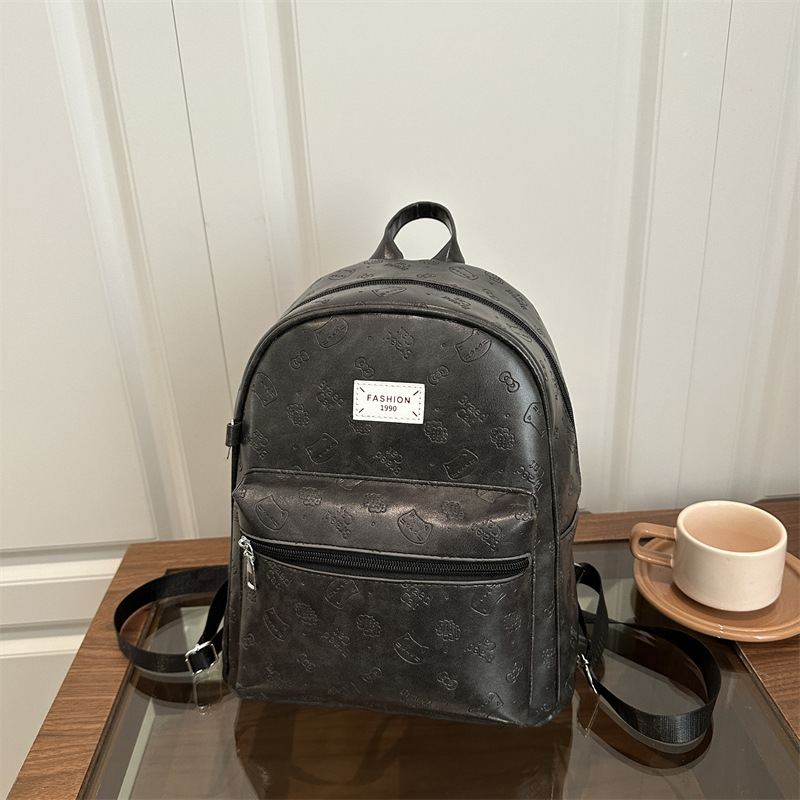 Mochila de nicho coreano para mujeres 2025 nueva moda retro ocio versátil mochila de viaje de estudiantes