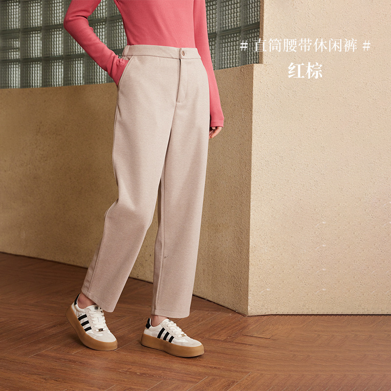 Pantalones de chándal invierno de las mujeres Nuevo estilo coreano adelgazante pantalones casuales sueltos cielo estrellado engrosado pantalones micro cónicos cálidos para mujeres image 11