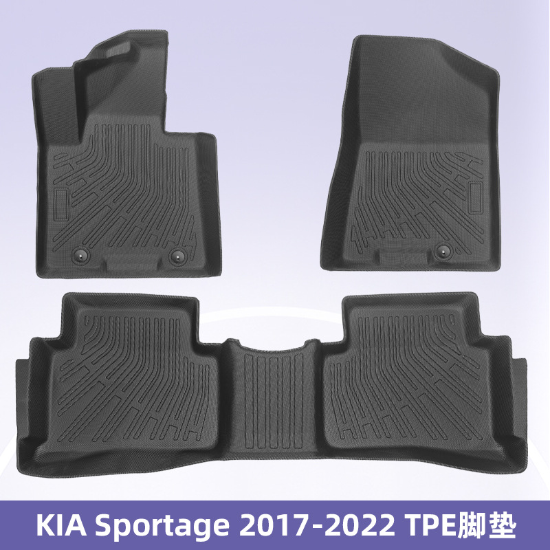 Para KLA Sportage 2017 - 2022 3D todo el tiempo TPE almohadilla de pie almohadilla de maletero