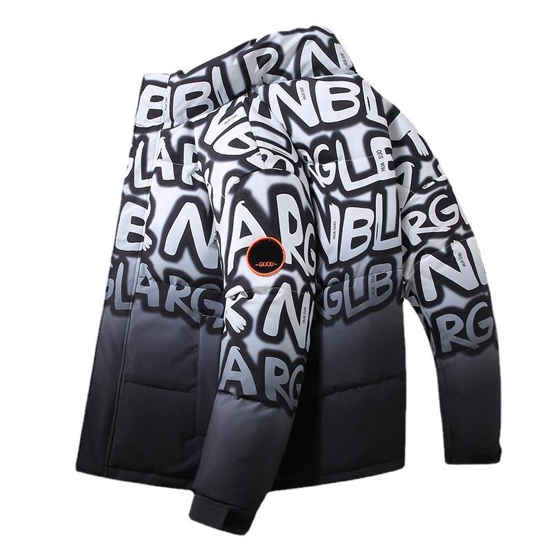 Men's Clothing Coat jacket men's short winter thickened coat stand collar winter wear_voghion.com