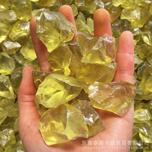 天然黃水晶碎石批發天然黃水晶碎石水晶碎石消磁凈化魚缸擺件裝飾