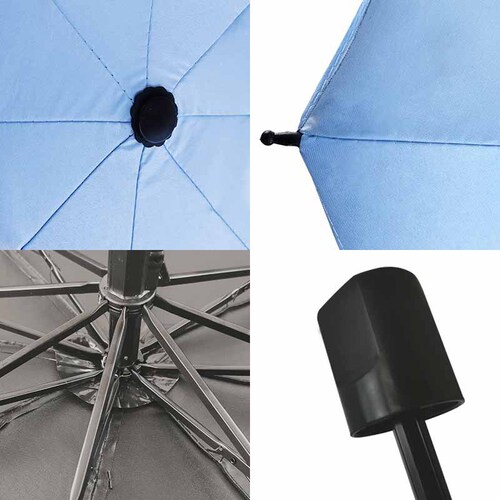 Umbrella wholesale manual small daisy umbrella cartoon sunny or rainy three-fold vinyl fully automatic folding sun umbrella sun protection