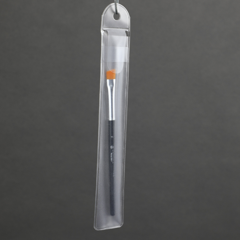 PVC esmerilado bolsa de película de inserción cepillo cosmético bolsa de almacenamiento de envases de plástico cepillo de labios cosméticos pinzas bolsa de polvo de PVC