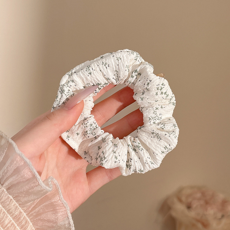 Anillo para el cabello de intestino grueso de gran tamaño coreano, bufanda cuadrada de alta calidad femenina, cuerda para el cabello, banda elástica y duradera, flor de viento perezosa