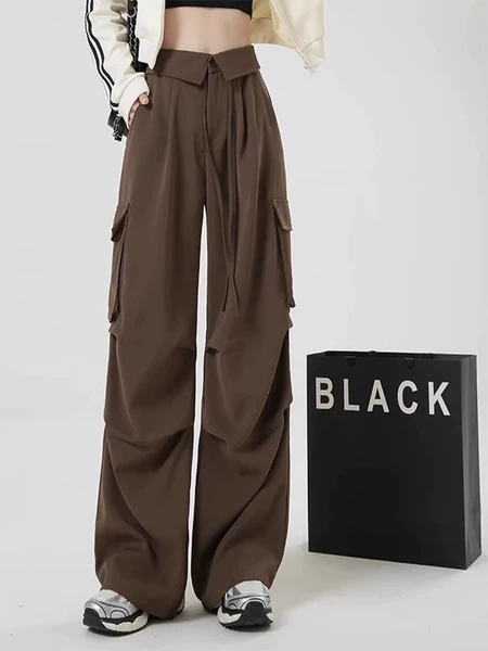 Brown, high quality, elastic waist