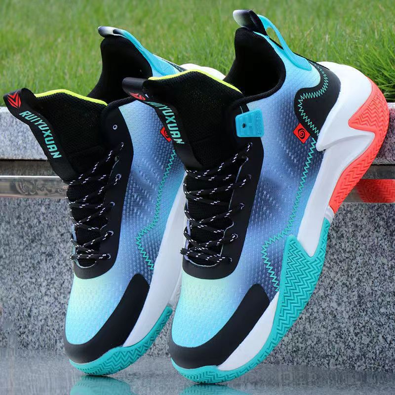 Zapatos de baloncesto juvenil de comercio exterior, zapatos deportivos al aire libre, zapatos de baloncesto cómodos de moda coreana