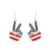 Retro earrings, accessory, USA