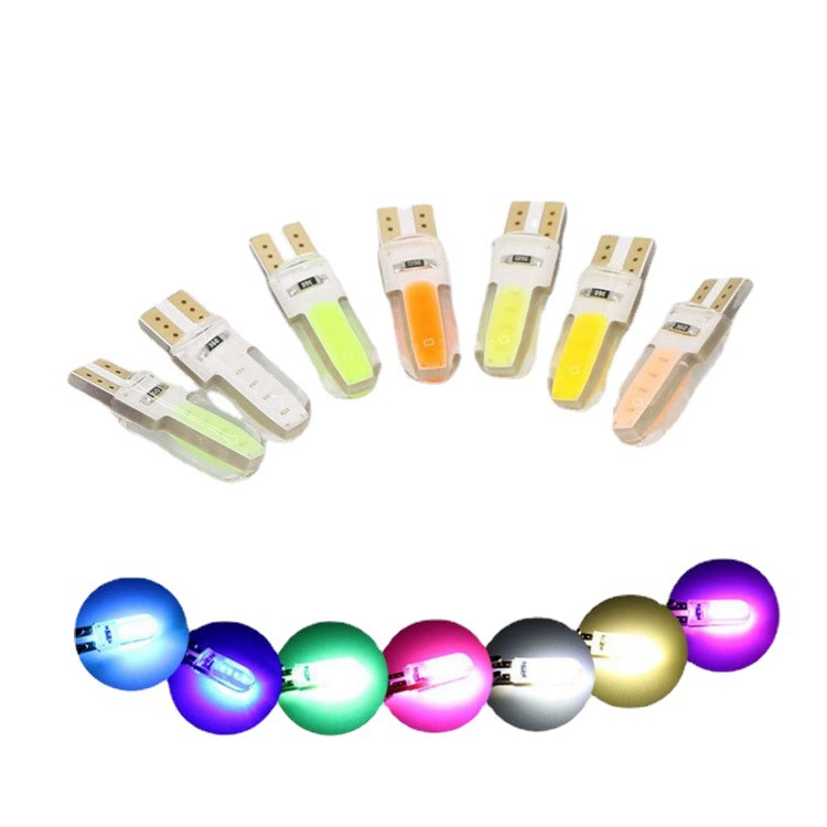 Завод прямых продаж горячий автомобиль светодиодный небольшой свет T10 COB 8SMD W5W 12V силиконовый индикатор ширины