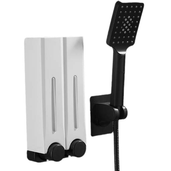 500ml Amazon paso en el comercio electrónico nuevo dispositivo de jabón de presión manual montado en la pared sin perforación alimentador de jabón
