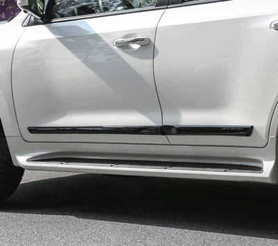 Big Surrounded: bumpers, Black Warrior grille, headlight - black-warriorcar-door-bright-strip