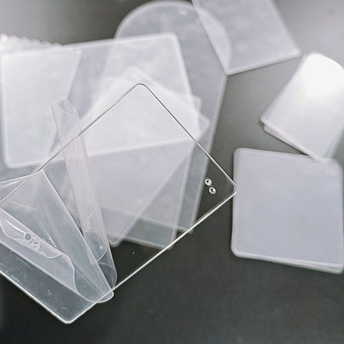 Acrylic quicksand mahjong material rotating standing sign quicksand mahjong piece diy acrylic blank board oil-filled cover board