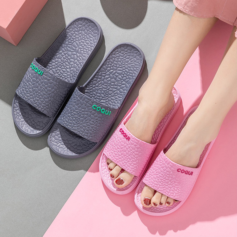Cool fun factory direct slippers household men and women couples hotel indoor and outdoor PVC non-slip home sandals wholesale