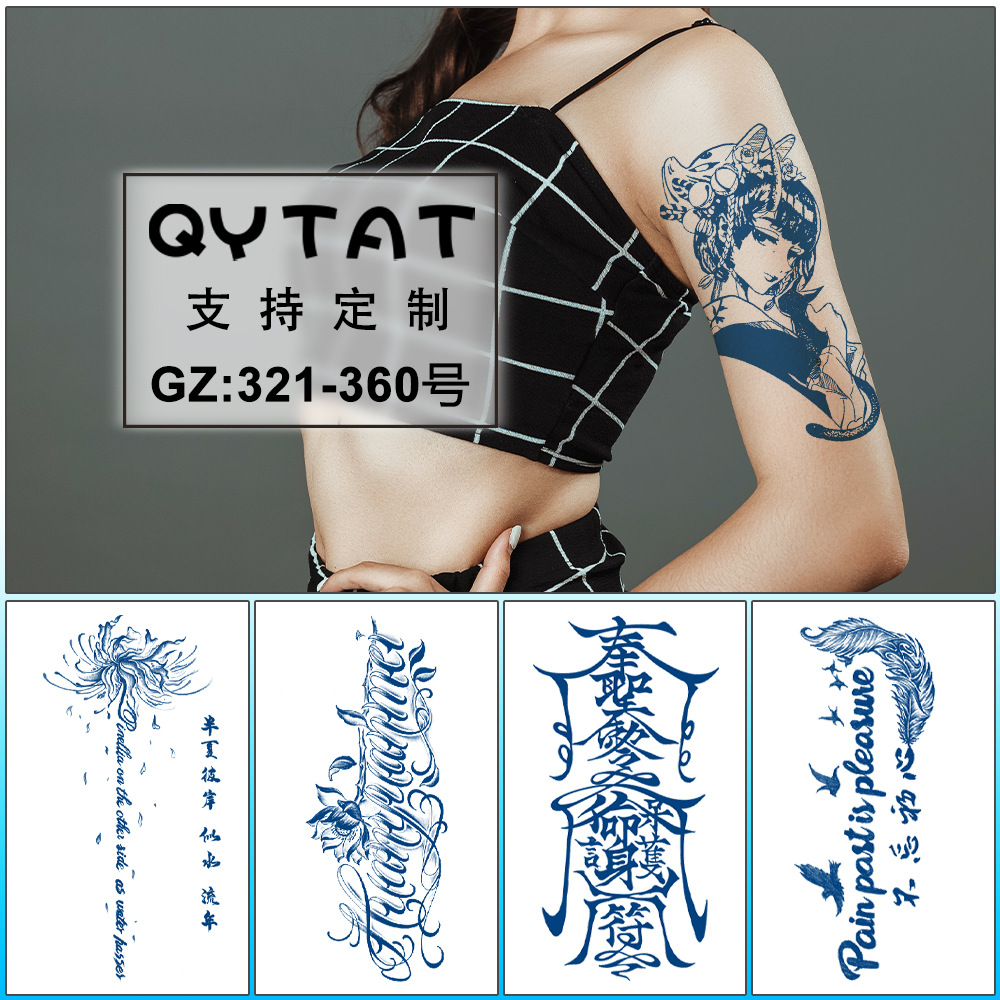 Herbal tattoo stickers