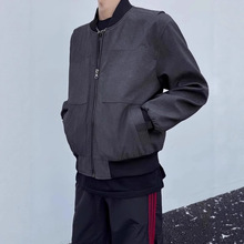 美式高街立领飞行员夹克男士春秋款潮牌宽松工装外套男休闲棒球服