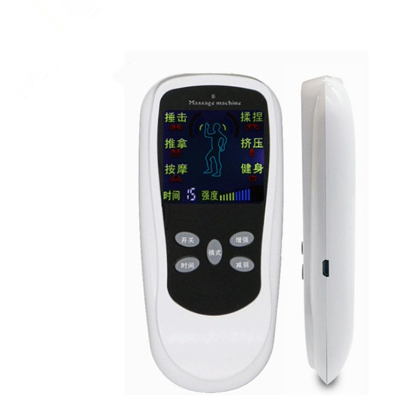 新款数码经络按摩仪 充电式脉冲电子按摩器 智能颈椎按摩仪