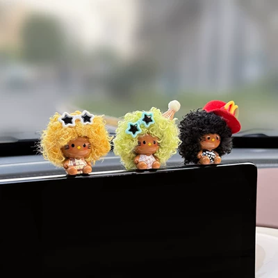 Screen Interior Decorations Cute – Car ornaments - seamless-installation-and-free-film-combination-of-four-3-pieces
