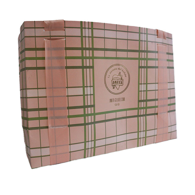 定制LOGO硬质白卡纸纸袋服装礼品包装袋独特异形提手