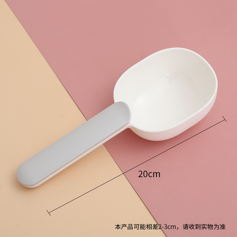 【Blanco grisáco】 Cuchara de comida para mascotas