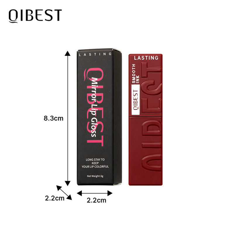 QIBEST越境水光鏡面唇釉薬はカップをつけずに持続的に保湿して唇を潤します。|undefined