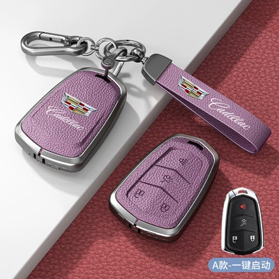 Ct5 Ct6 Atsl Xts – Car key bag - standard-model-a-one-click-start-xiaguang-purple-zinc-alloy-shell-hardware-bracelet