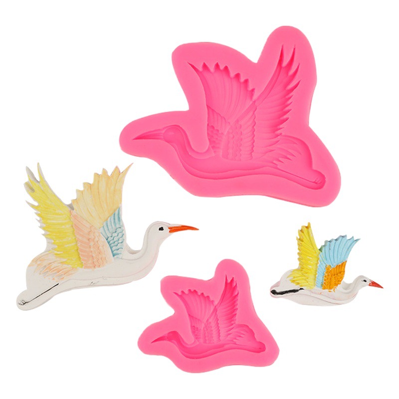 Baihe silicona fondant chocolate DIY molde animal pastel de hornear herramienta decoración adornos