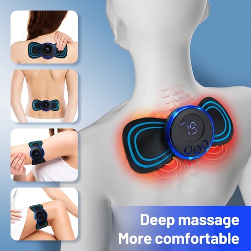 New cross-border cervical spine massager portable EMS mini cervical spine massager electric pulse shoulder and neck massage patch