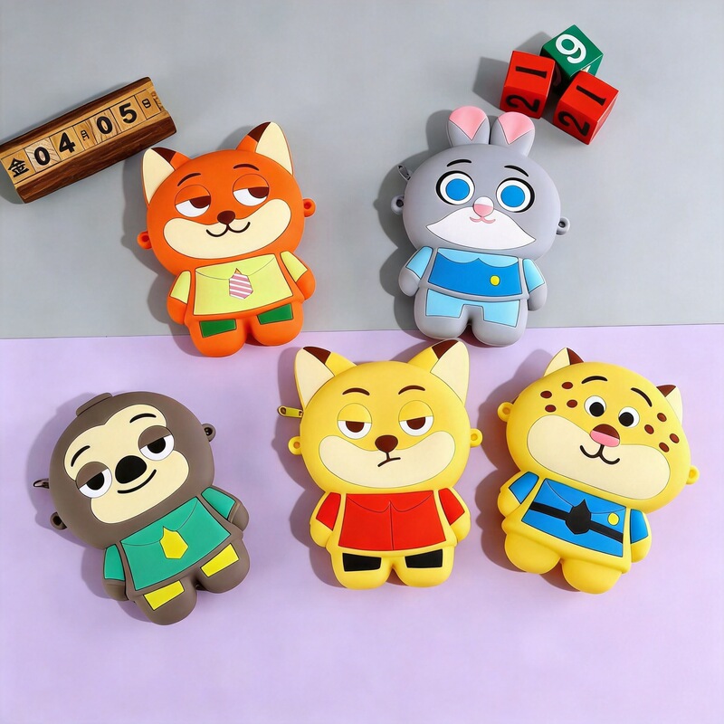 Cross-Border Zootopia Silicone Coin Purse Custom Cartoon Anime Crossbody Shoulder Bag Cute Storage Bag Cross-Border Zootopia Silicone Coin Purse Custom Cartoon Anime Crossbody Shoulder Bag Cute Storage Bag